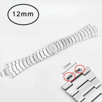 Watch Accessories Bracelet for TISSOT PRX T137 410 Series 12mm 316L Stainless Steel Chain Waterproof Strap Safe Buckle