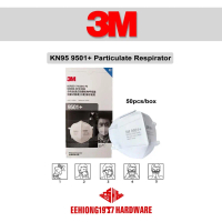 3M KN95 9501+ Particulate Respirator 9501 Knitted Ear Loop Face Mask with Standard Size 50pcs Box To