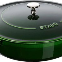 ストウブ(Staub) Bräter mit Chistera 28 cm Two-Handled Pot, 28cm, Basil