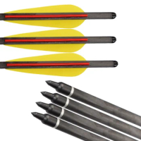 Free shipping 12Pcs Archery Carbon Crossbow Bolt Arrow Screw Point Arrow for Archery Hunting Outdoor Sporting