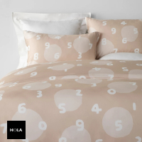 【HOLA】SOU．SOU天絲床包兩用被組雙人 橘粉SO-SU-U十數和圓點