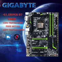 Gigabyte motherboard g1.sniper B7 (Rev. 1.0) supports the 6th generation intel core Gamma Processor dual channel DDR4, four