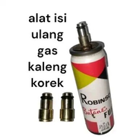 Alat isi ulang gas kaleng portable refil gas kaleng portable simpel botol Robinson