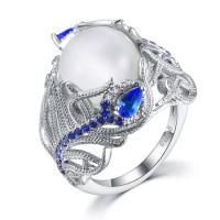 Unique Design 925 Sterling Silver Ring Opal Ring, Woman Charm Jewelry Gift