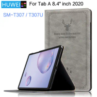 HUWEI Case For Samsung Galaxy Tab A 8.4 Inch SM-T307 SM-T307U Tablet PU Flip Stand Cover for Samsung Tab A 8.4" 2020 Funda case