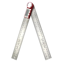 【數叔叔】300mm萬能角度尺 角度量測 內角外角均可量測 電子角度規 851-ALG300(電子角度尺 量角器 角尺)