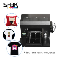 Multifunction LED Flatbed UV Printer A3 with Ink Automatic DTG Print Phone Case Wood Photo Tshirt Printing Machine