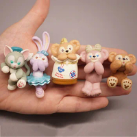 Kawaii Disney Bear Duffy Stella Lou Gelatoni Cat ShellieMay Action Figure Dolls Toy Cake Decoration Stellalou Figures Kids Gift