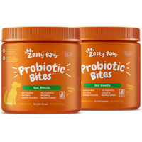 Zesty Paws Probiotic Bites for Dogs - Canine Nutritional Supplement with Six Probiotics for Gut Heal