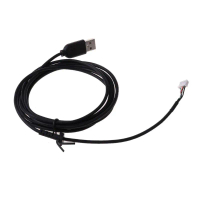 Talian Kabel Tetikus Lembut USB, Siliy, Untuk Tetikus G402 Hyperion Fury, Penyambung
