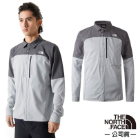 【The North Face】男 FLASHDRY 吸濕透氣長袖襯衫_83TJ-RO5 珍珠灰