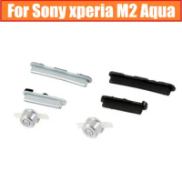 Genuine Camera Shutter + Volume + Power Buttons For Sony Xperia M2 Aqua S50H S50T D2303 D2305 D2306 Side Keypad Cell Phone Parts