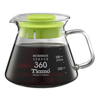 金時代書香咖啡  Tiamo 耐熱玻璃咖啡花茶壺 360cc 通過SGS檢測合格  HG2296G