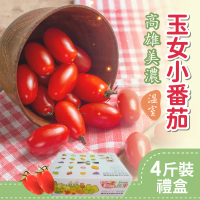【家購網嚴選】溫室玉女小番茄 4斤/盒-1盒