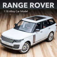 1:18ขนาดใหญ่ Land Rover Range Rover ล้อแม็กรถยนต์รุ่นจำลองเสียงและแสงดึงกลับรถของเล่นเด็กคอลเลกชันตกแต่งของขวัญ