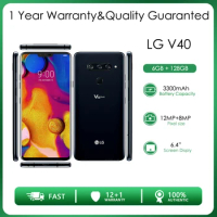Original Unlocked LG V40 ThinQ Single/Dual Sim 6GB RAM+64/128GB Octa-core 16MP 6.4'' 3300mAh Android 7.0 NFC FM QC3 Smartphone