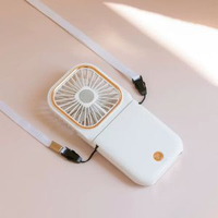 充電便攜風扇半導體制冷風扇掛脖小風扇手機支架桌面風扇