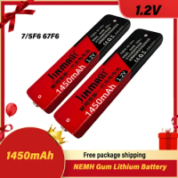 Storage Battery 1.2V 7/5F6 67F6 1450mah Chewing Gum Battery Gel Battery for Sony Panasonic Walkman Gel Battery MD CD Tape Player