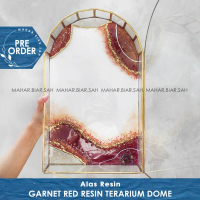 PO 25 x 43 x 6 cm Resin Terarium Dome / Mahar Resin / Resin art / Seserahan