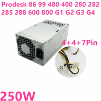 New PSU For HP Prodesk 86 99 480 400 280 282 600 800 G1 G2 G3 4Pin 250W Power Supply D16-250P1A PCG002 PCH022 901760-001