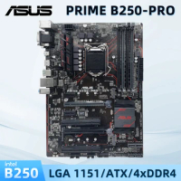 ASUS PRIME B250-PRO ATX DDR4 Intel B250 Used Motherboard LGA 1151 Socket Supports Core i7 6700 7700 i5 6400 6500 i3 6100 63000