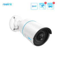 Reolink AI human/car PoE IP Camera 5MP IP66 Waterproof Infrared Night Vision Outdoor Camera Security Video Surveillance RLC-510A
