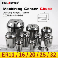 ER11 ER16 ER20 ER25 ER32 Spring Collet High Precision 0.005/0.008mm Collet Chuck for CNC Engraving Machine Milling Lathe Tool