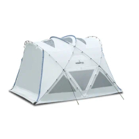HOMFUL New Arrival Nebula tent 210T Plaid Fabric Big Space Breathable Mesh Outdoor Camping Tent