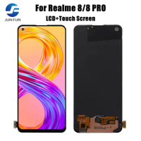 6.4"For Realme 8 Pro 8Pro RMX3081 LCD Display Touch Screen Digitizer For Realme8 4G RMX308 With Fingerprint