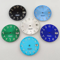 28.5mm NH35 Dial Hands Arabic Numerals Watch Dial Face for Datejust Seiko NH36 Automatic Movement ModParts Watches Accessories