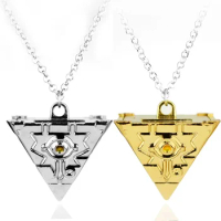2Color Hot Anime Yu-Gi-Oh YGO Millenium Puzzle YuGiOh Yugi Millennium Pendant Necklace for Women and Men Jewelry Accessories