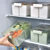 冰箱收納盒2022新款家用四分格冰箱保鮮盒大號果蔬保鮮收納盒