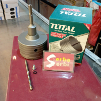 [TAC430801 100MM TOTAL HOLE CORE BIT]Mata bor sds+ rotary hammer pelobang dinding beton