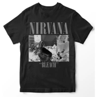 Kaos Tshirt NIRVANA 4 - BLEACH / Premium Tshirt NIRVANA / nevermind / smells like teen / kaos band B