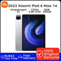 2023 Xiaomi Pad 6 Max Tablet 14 Inch 120Hz 2.8K UHD Screen Snapdragon 8+ CPU 8GB 256GB 10000mAh 67W Fast Charge 50MP+20MP Tablet