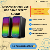 SPEAKER GAMING GS6 RGB GAME EFFECT SOUND PC / KOMPUTER
