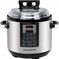 Cooker MultiUse Programmable Instant Cooker Pressure Pot with Slow Cooker, Rice Cooker, Steamer, Sauté, Yogurt, Warmer