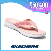 Skechers_รองเท้าแตะผู้หญิง Go Walk Flex-Blossoms รองเท้าแตะส้นแบนฤดูร้อนของผู้หญิง