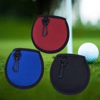 1PC Environmentally Friendly Hanging Hook with Plush Diving Material Inside Golf Sleeve Golf Protective Sleeve Ball Wiping Bag