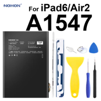 Nohon Battery For iPad 6 Air 2 A1547 7340mAh A1566 A1567 Li-polymer Tablet Bateria +Free Tools For Apple iPad Air2 iPad6 Battery