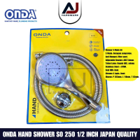 Shower Mandi SO 250 1/2\ Onda dengan Selang Fleksibel 1.5 m Chrome Jumbo 5 Mode Air"