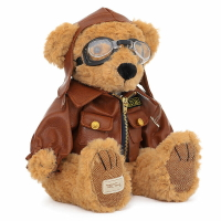 免運 玩偶 絨毛玩具 抱枕  機車飛行員熊空軍小熊毛絨玩具公仔娃娃泰迪熊玩偶送男友節日禮物