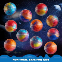 Space Pearl Slime Starry Sky Crystal Mud Slime Playdough Colorful Round Ball Clay Toy