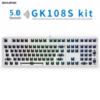 Skyloong GK108S Bluetooth 5.1 Hot Swappable Keyboard kit, With RGB Backlit, Type-C Interface, Fully Programmable