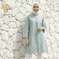GLENCA GARUTAN 02 | TUNIK BATIK WANITA MODERN - LANGITJUA BATIK SOLO XL Sage parang