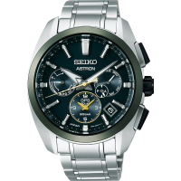 【SEIKO 精工】Astron 限量綠陶瓷太陽能GPS鈦金屬手錶-42.8mm(5X53-0BA0G SSH071J1)