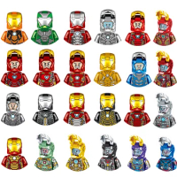 Hot Toys Marvel Building Blocks Iron Man Mini Figures Pepper Potts War Machine MK1-MK85 Assemble Bricks Toys Gifts