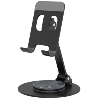 Metal 360° Rotating Desk Mobile Phone Holder Stand for iPhone Cellphone Smartphone Mobile Phones Ipad Telephone Reader