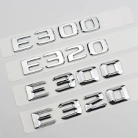 3d ABS Chrome Letters For Car Mercedes E43 E63 AMG E200 E220 E260 E300 E320 W213 W212 Logo Sticker Trunk Emblem Accessories