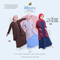 Misora Set Outer + Hoofla Kids + Gamis Set Outer Muslim Anak Perempuan
